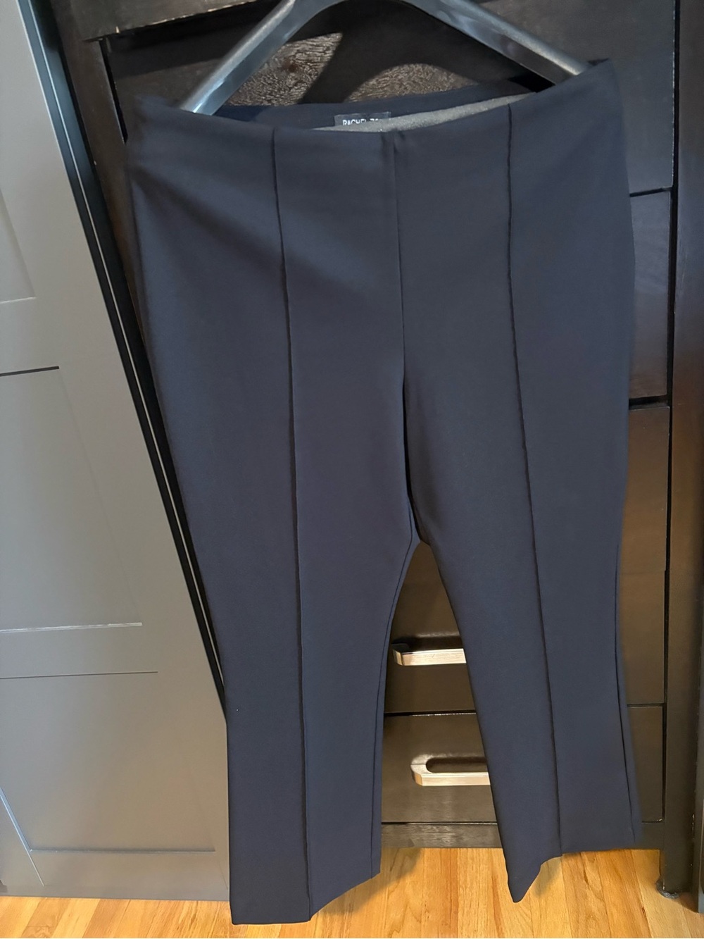 Women’s Black Front-Seam Ponte Pants